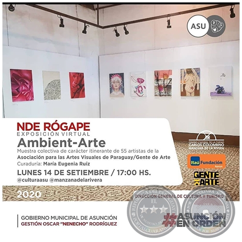 Ambient-Arte - Exposición virtual de Asociación para las Artes Visuales de Paraguay/Gente de Arte - Lunes, 14 de Setiembre de 2020